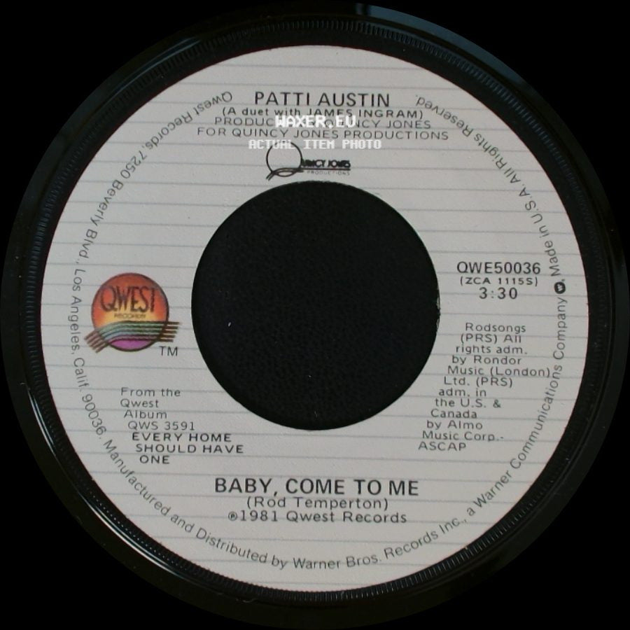 Patti Austin - Baby, Come To Me / Solero side A
