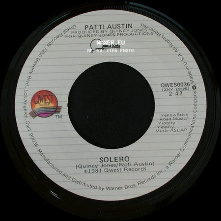 Patti Austin - Baby, Come To Me / Solero side B