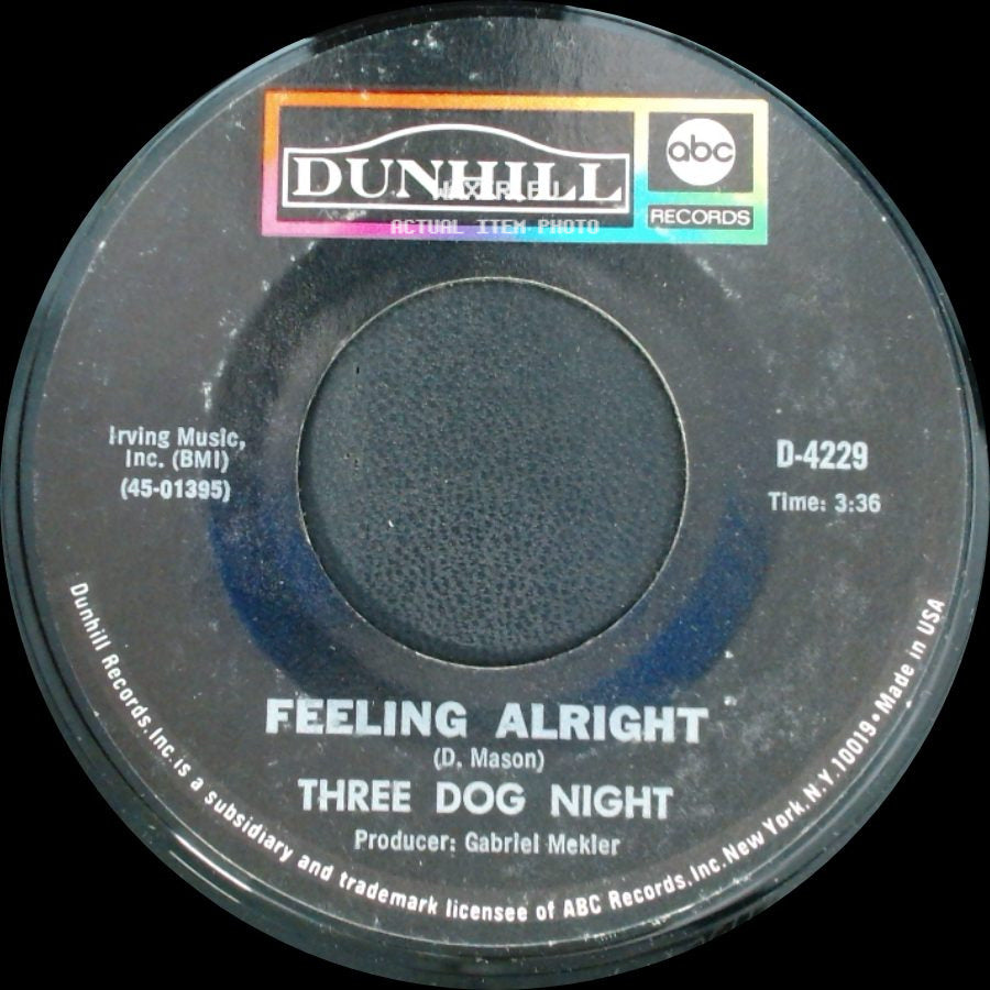 Three Dog Night - Celebrate / Feeling Alright side B