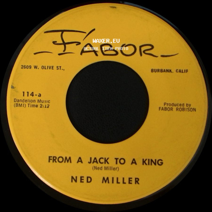 Ned Miller - Parade Of Broken Hearts / From A Jack To A King side B