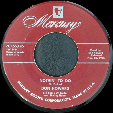 Don Howard - Believe In Me / Nothin' To Do side B