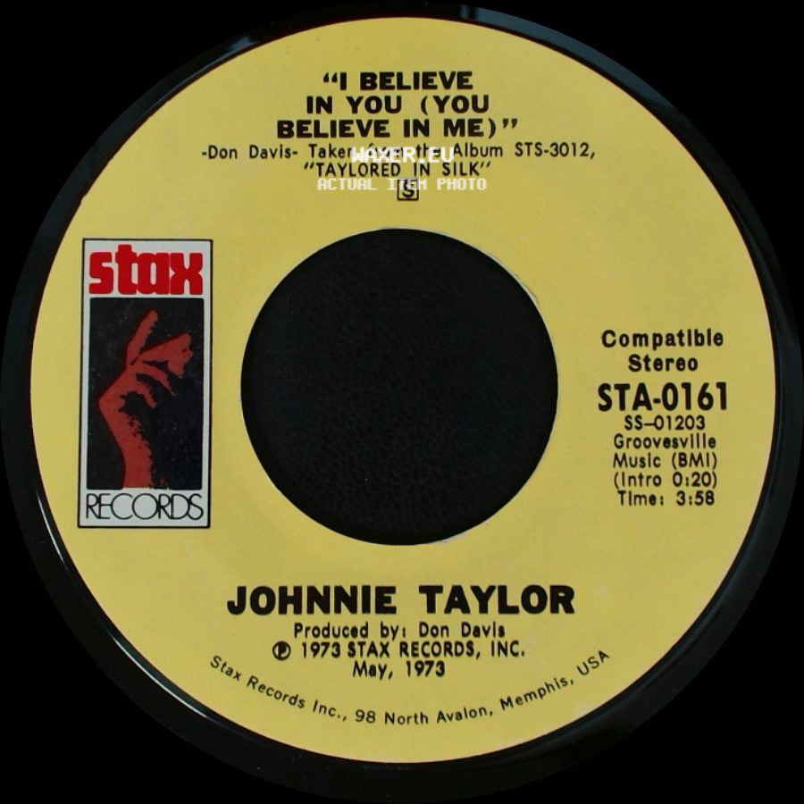 Johnnie Taylor - "Love Depression" / I Believe In You (You Believe In Me) side B