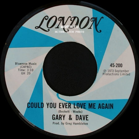 Gary & Dave - Where Do We Go From Here? / Could You Ever Love Me Again side B