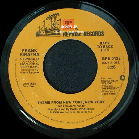 Frank Sinatra - You And Me (We Wanted It All) / Theme From New York, New York side B