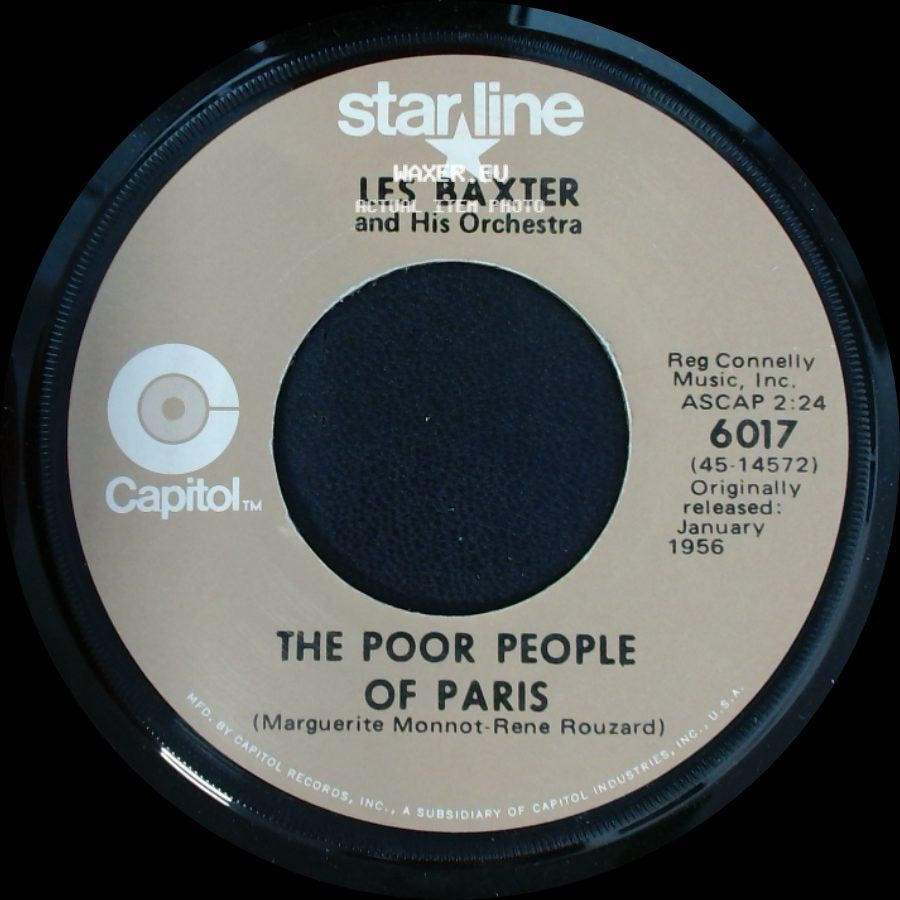 Les Baxter And His Orchestra - The Poor People Of Paris / April In Portugal side A