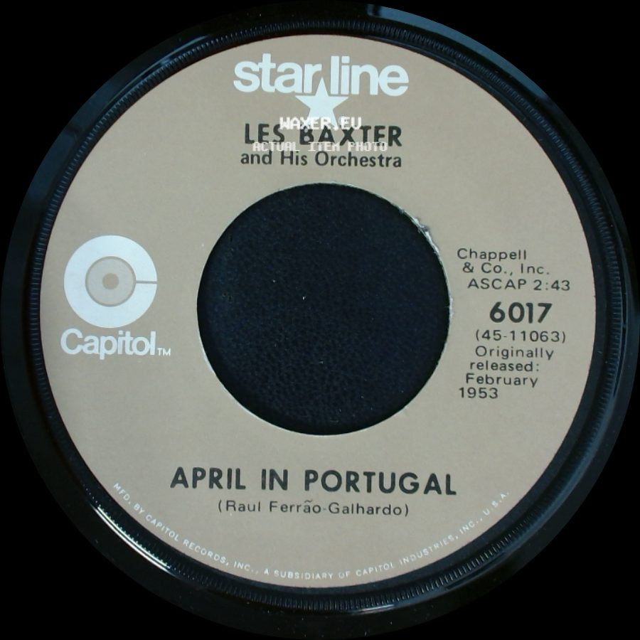 Les Baxter And His Orchestra - The Poor People Of Paris / April In Portugal side B