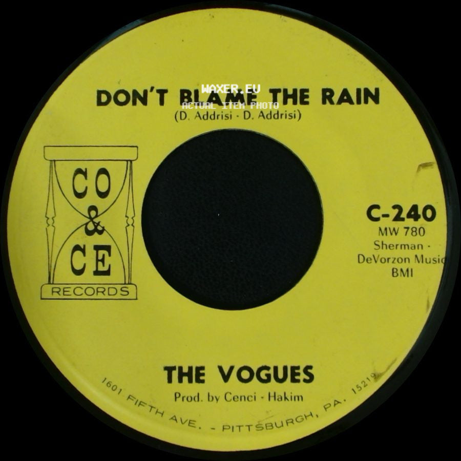 The Vogues - Don't Blame The Rain / Please Mr. Sun side A