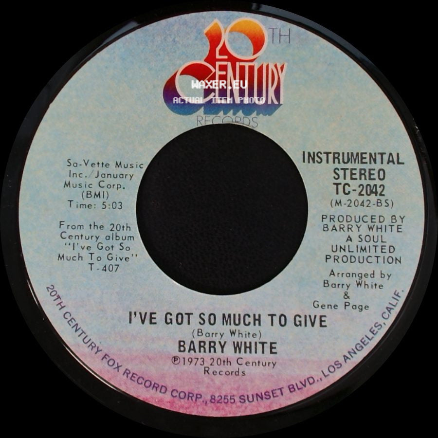 Barry White - I've Got So Much To Give / I've Got So Much To Give side A