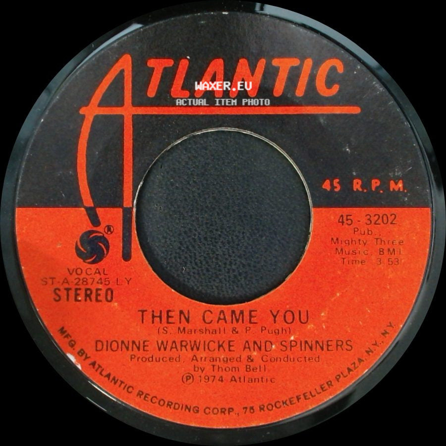 Dionne Warwicke And Spinners - Just As Long As We Have Love / Then Came You side B