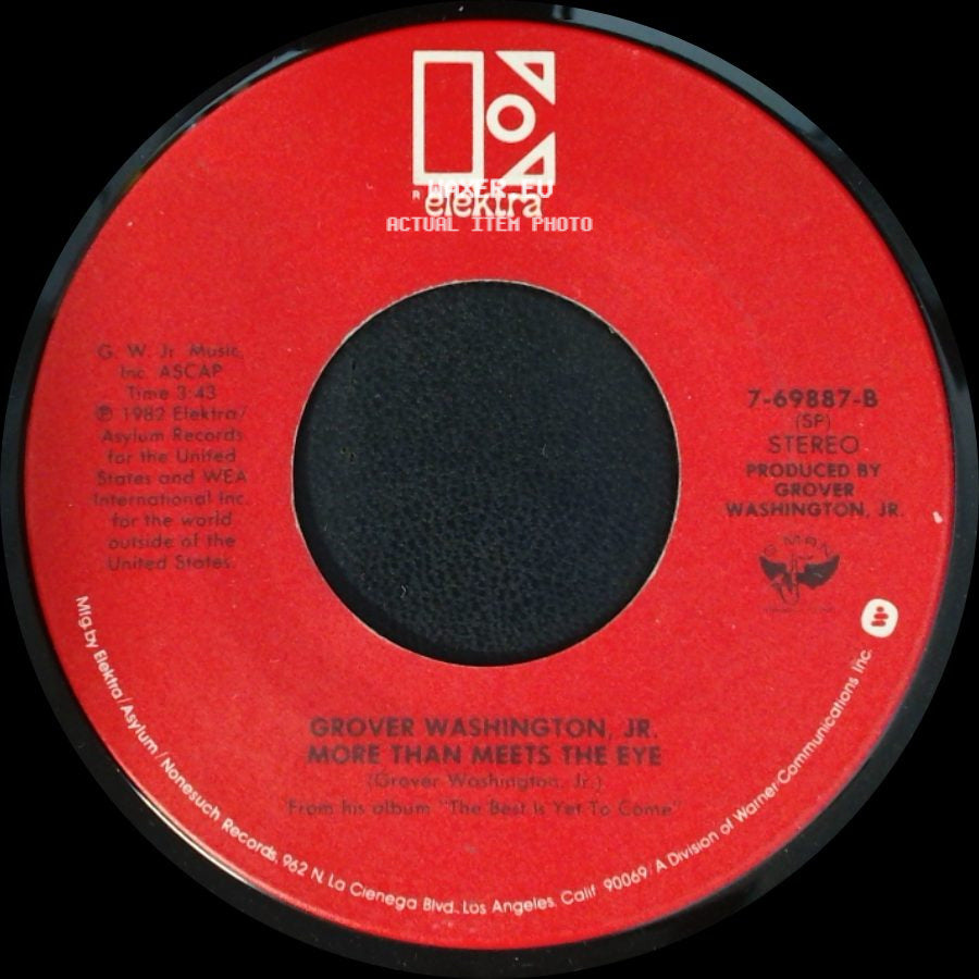 Grover Washington, Jr. / Grover Washington, Jr. With Special Guest Patti Labelle - More Than Meets The Eye / The Best Is Yet To Come side A