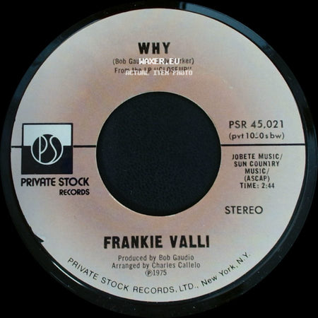 Frankie Valli - Why / Swearin' To God side A