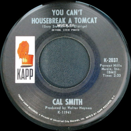 Cal Smith - At The Sight Of You / You Can't Housebreak A Tomcat side B