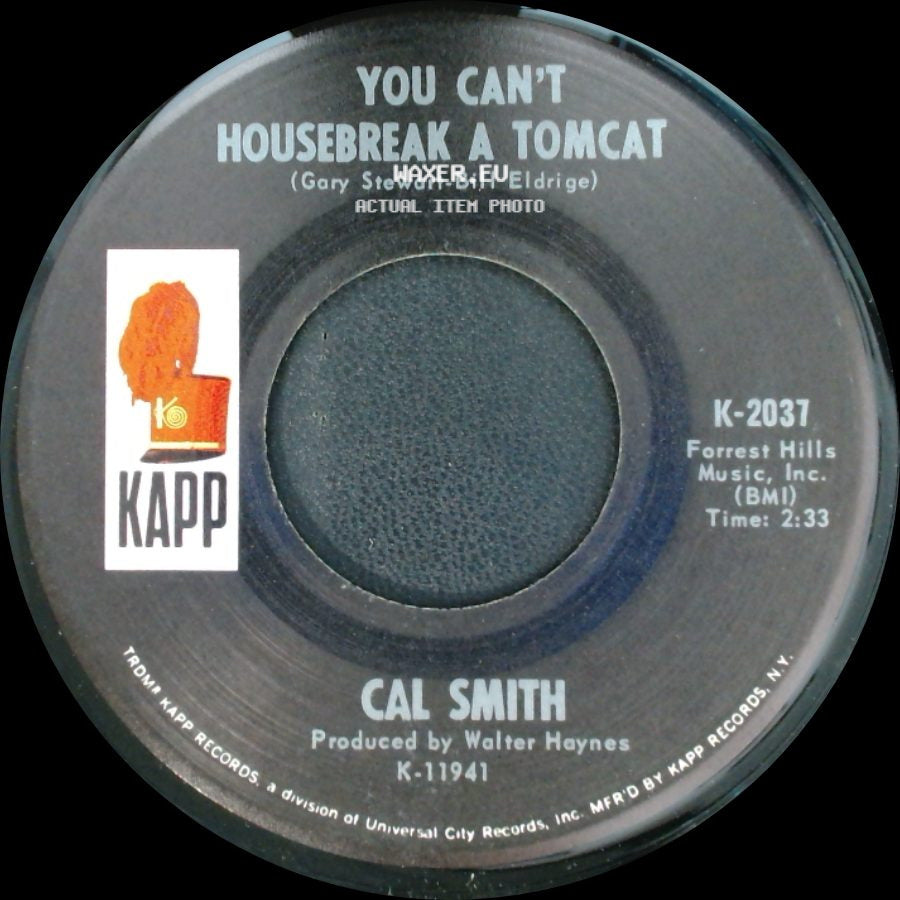 Cal Smith - At The Sight Of You / You Can't Housebreak A Tomcat side B