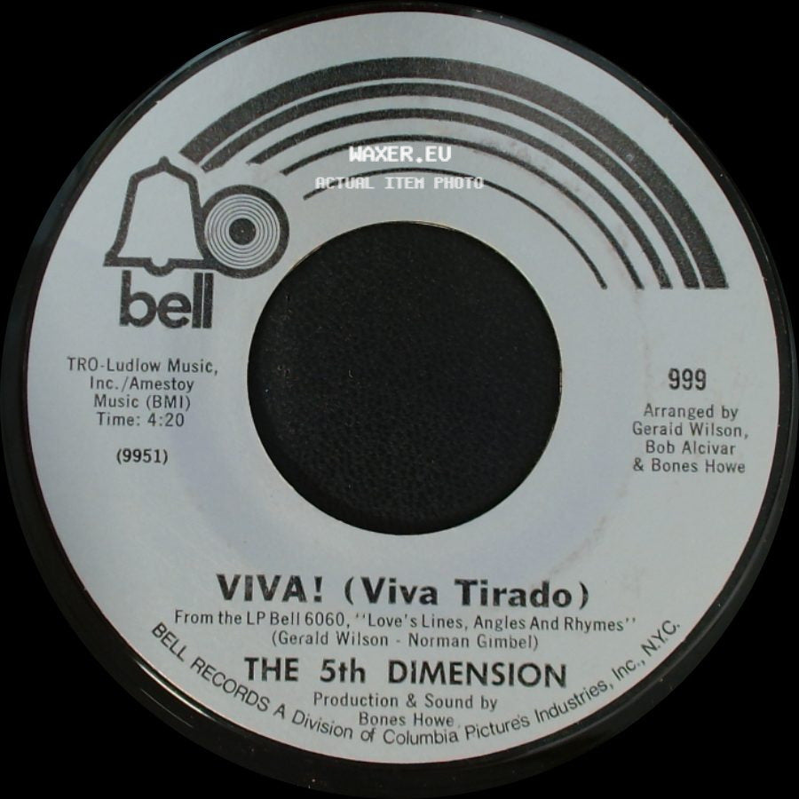 The 5Th Dimension - Viva! (Viva Tirado) / Light Sings side A
