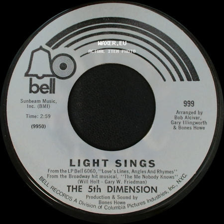 The 5Th Dimension - Viva! (Viva Tirado) / Light Sings side B