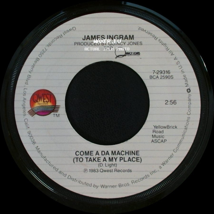 James Ingram - Come A Da Machine (To Take A My Place) / There's No Easy Way side A