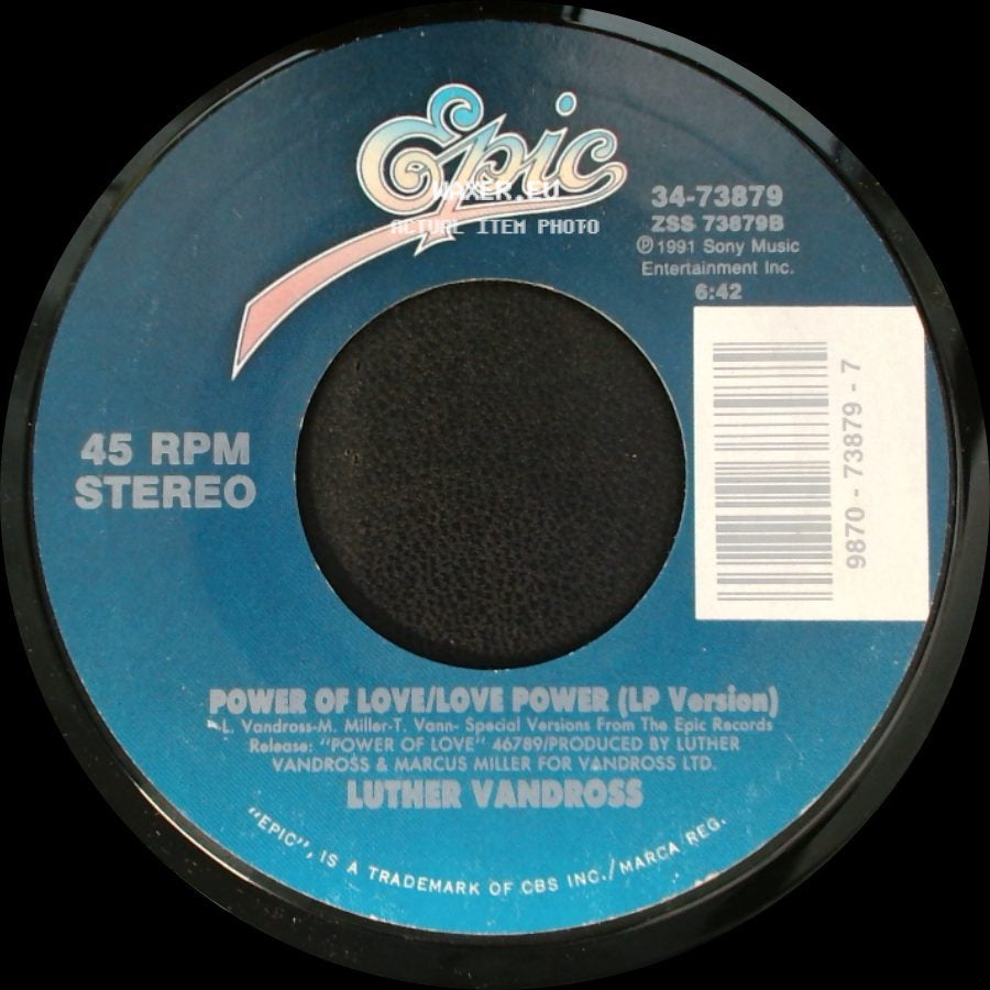 Luther Vandross - Don't Want To Be A Fool (Lp Version) / Power Of Love/Love Power (Lp Version) side B