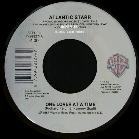 Atlantic Starr - One Lover At A Time / I'm In Love side A