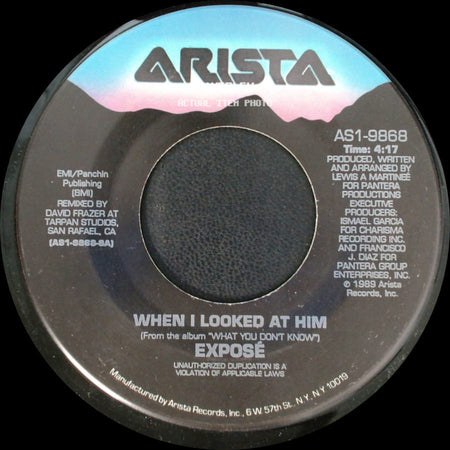 Exposé / Expose - When I Looked At Him / When I Looked At Him "Suave Mix" (Acoustic Version) side A