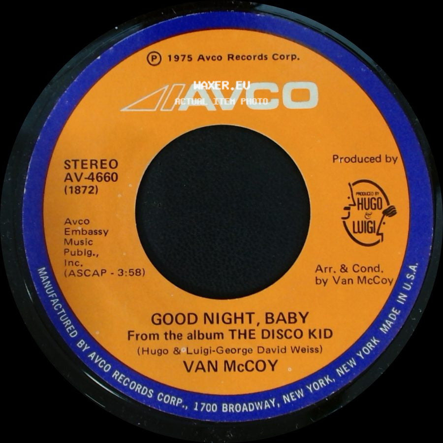 Van Mccoy - Good Night, Baby / Change With The Times side A