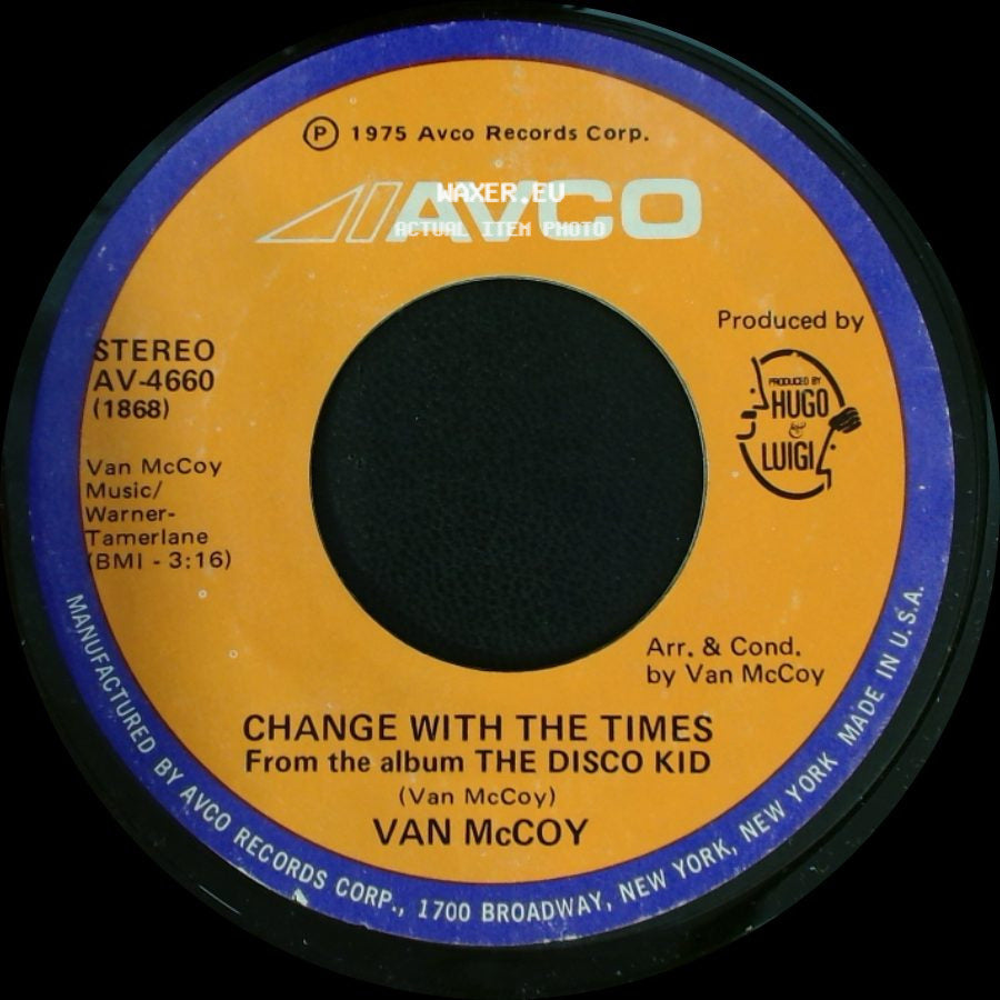 Van Mccoy - Good Night, Baby / Change With The Times side B
