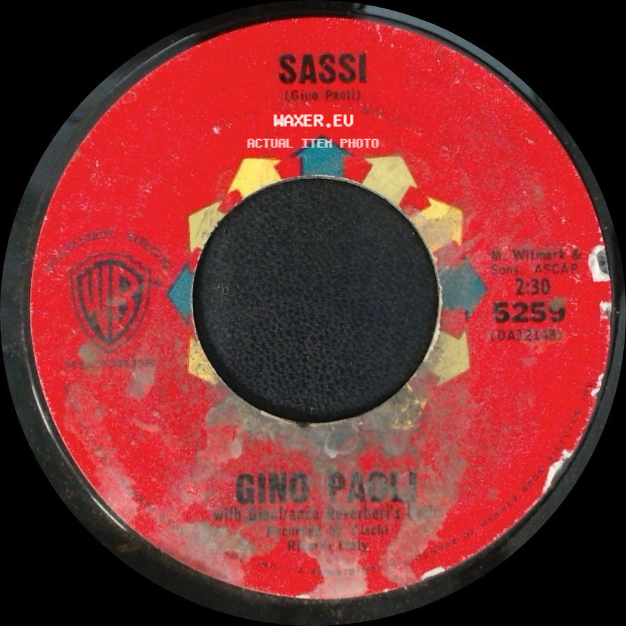 Gino Paoli / Emilio Pericoli - Sassi / Al Di La' From "Rome Adventure" side A