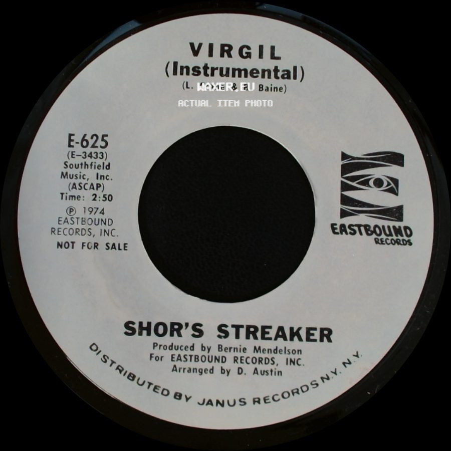 Shor's Streaker - Virgil (Instrumental) / Streakin' '74 side A