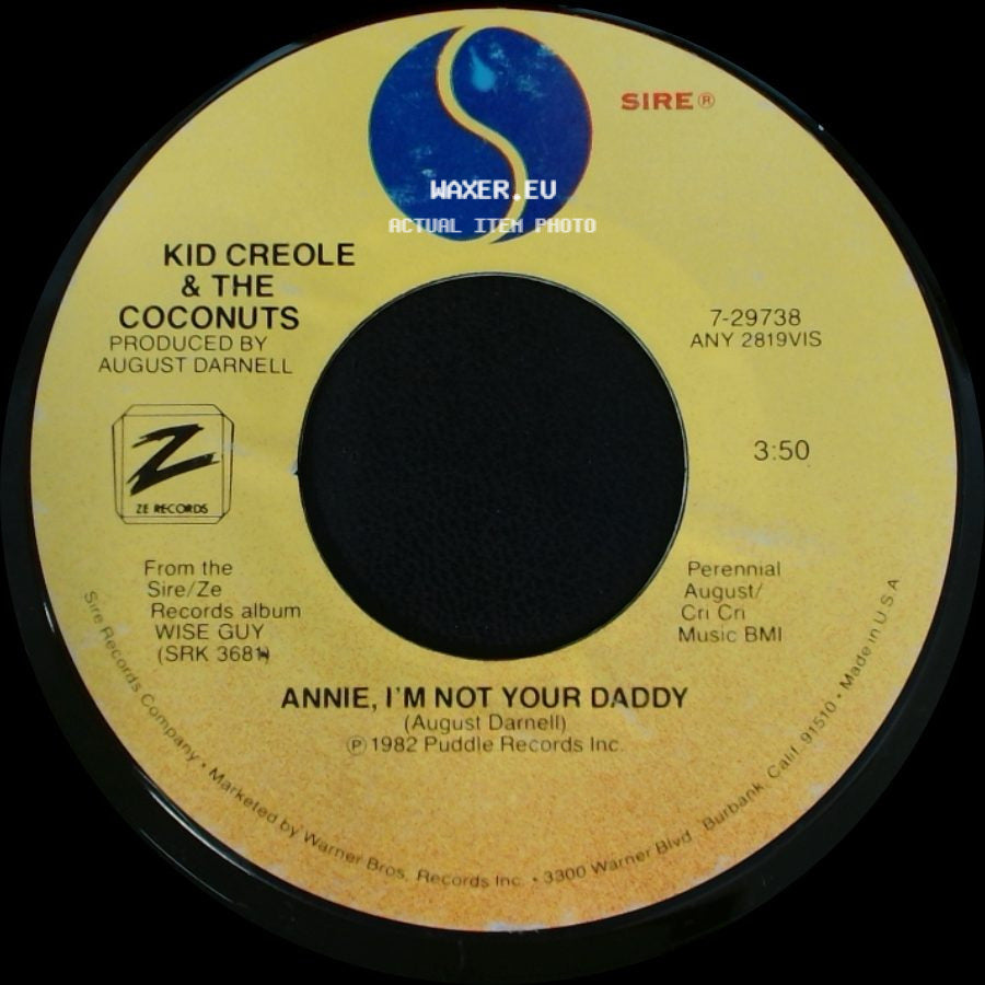 Kid Creole & The Coconuts - Imitation / Annie, I'm Not Your Daddy side B