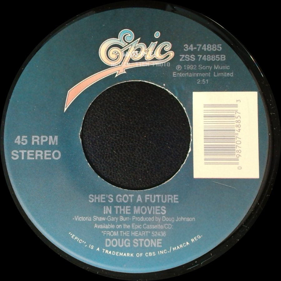 Doug Stone - Made For Lovin' You / She's Got A Future In The Movies side B