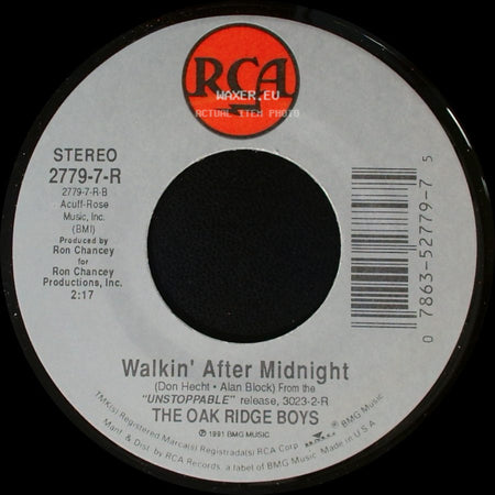 The Oak Ridge Boys - Lucky Moon / Walkin' After Midnight side B