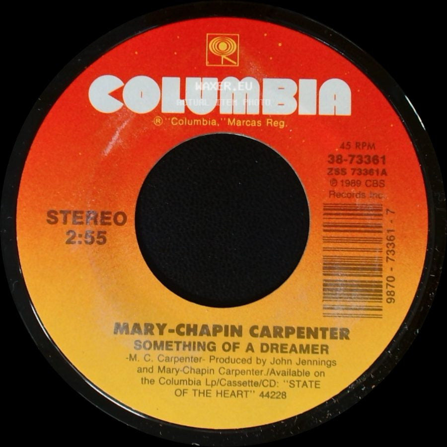 Mary-Chapin Carpenter - Something Of A Dreamer / Slow Country Dance side A