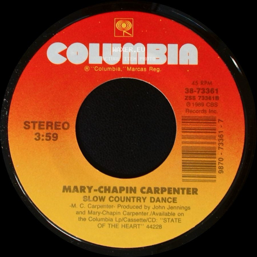 Mary-Chapin Carpenter - Something Of A Dreamer / Slow Country Dance side B