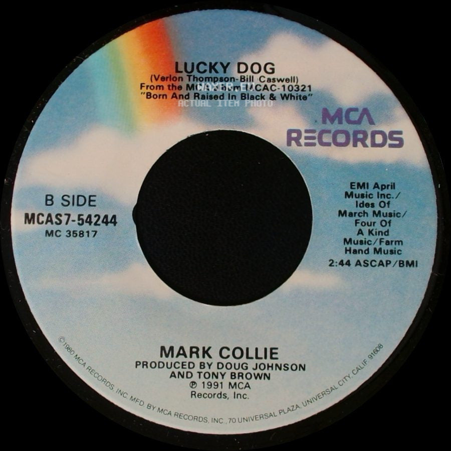 Mark Collie - She's Never Comin' Back / Lucky Dog side B