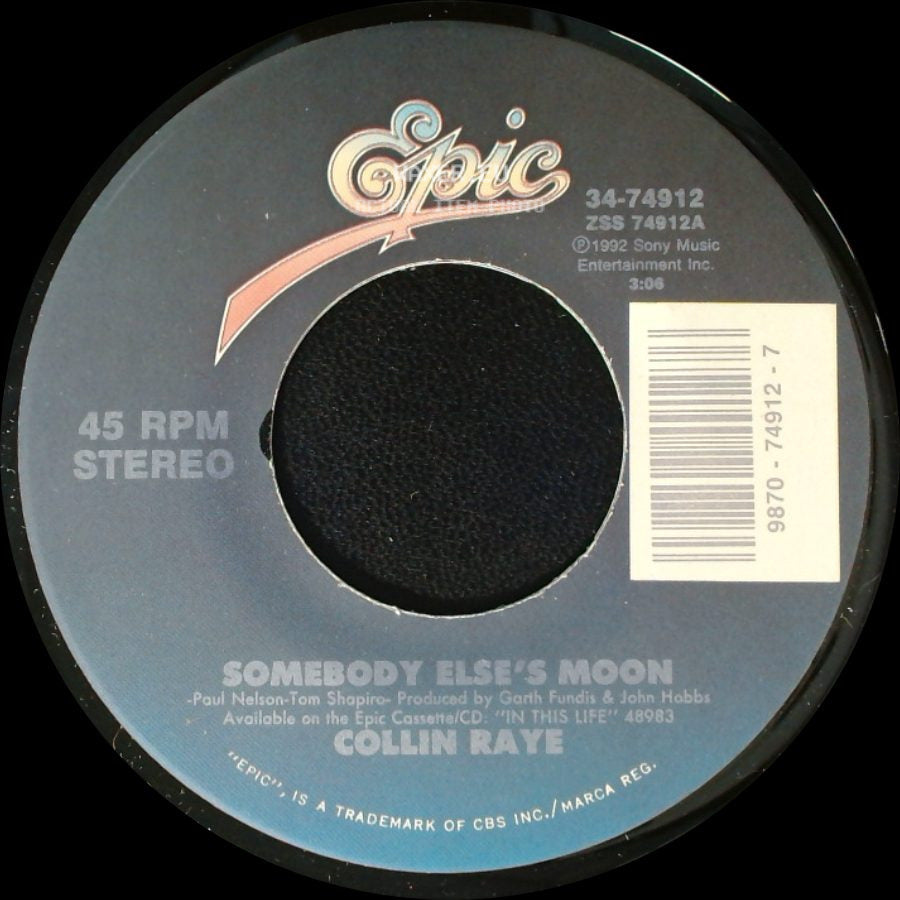 Collin Raye - Somebody Else's Moon / You Can't Take It With You side A