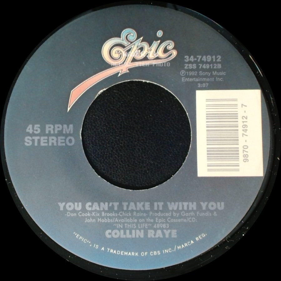 Collin Raye - Somebody Else's Moon / You Can't Take It With You side B