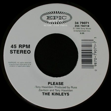 The Kinleys - Somebody's Out There Watching / Please side B