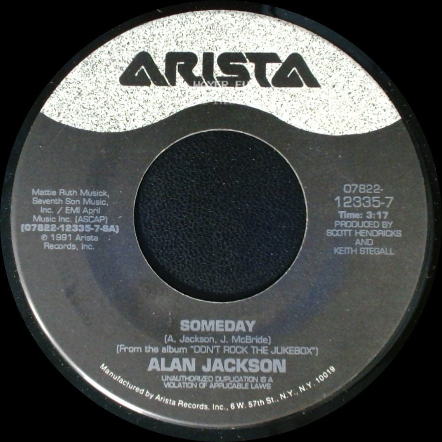 Alan Jackson / Whitney Houston - Someday / My Name Is Not Susan (U.K. Mix) side A