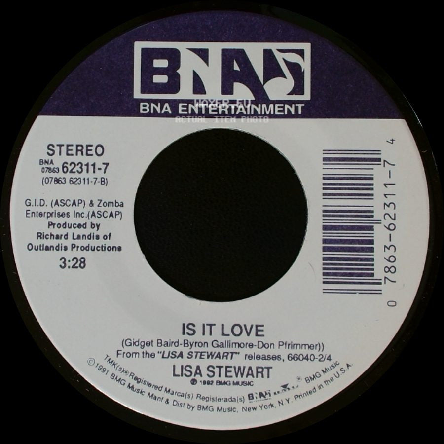 Lisa Stewart - Is It Love / Somebody's In Love side A