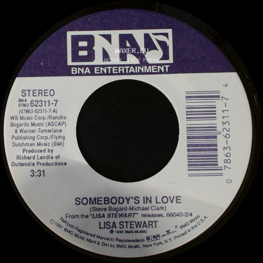 Lisa Stewart - Is It Love / Somebody's In Love side B