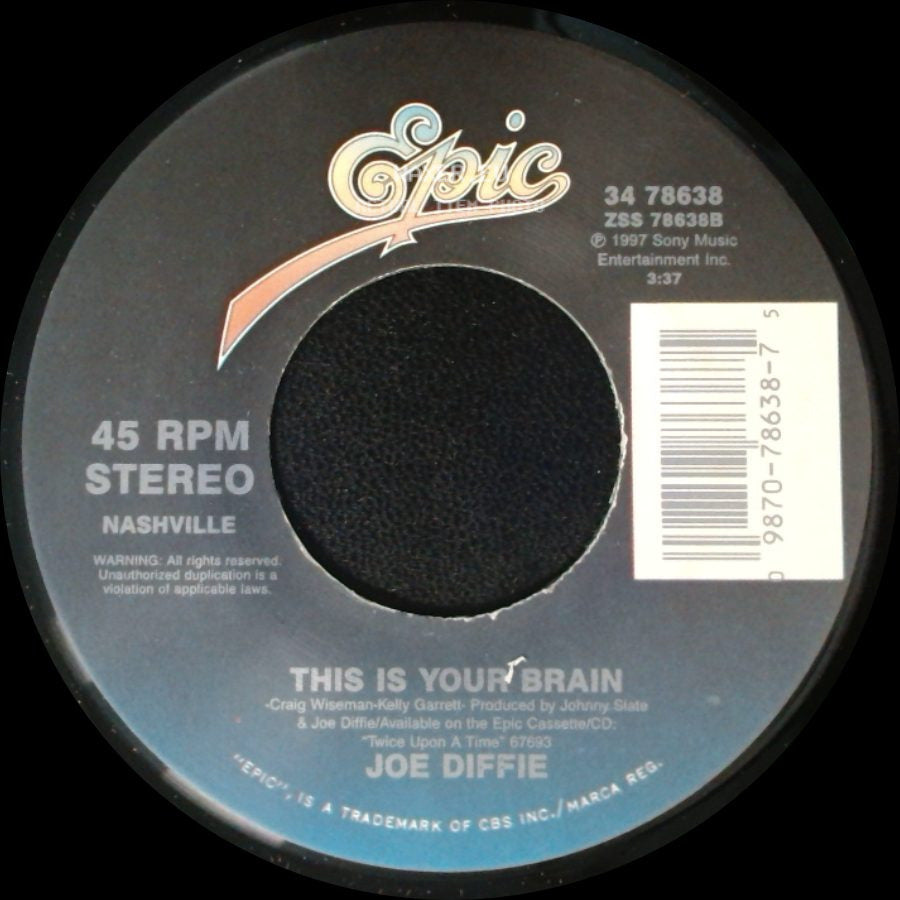 Joe Diffie - Somethin' Like This / This Is Your Brain side B