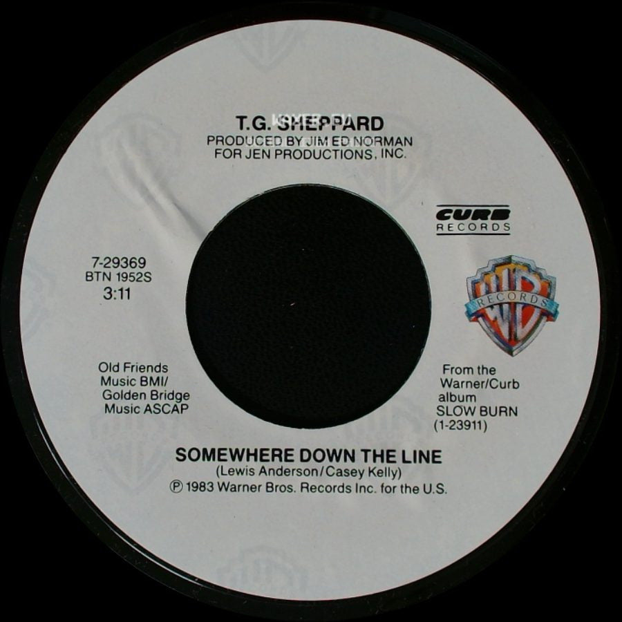 T.G. Sheppard - It's A Bad Night For Good Girls / Somewhere Down The Line side B