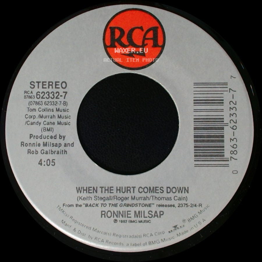 Ronnie Milsap - L. A. To The Moon / When The Hurt Comes Down side B