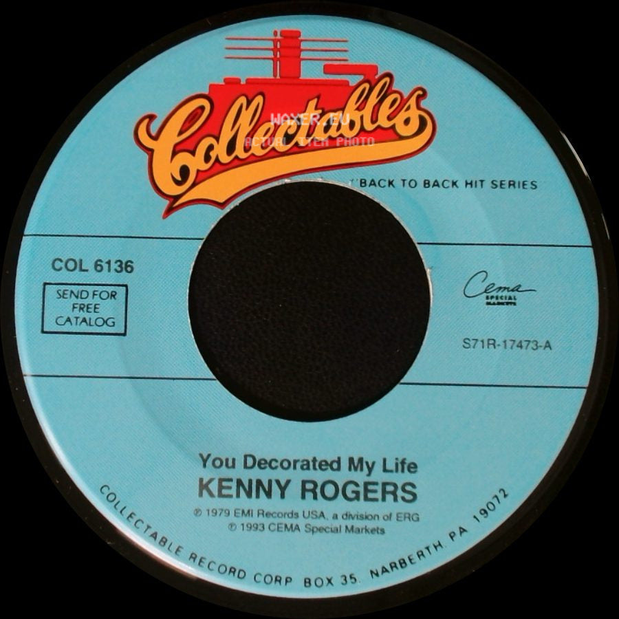 Kenny Rogers - You Decorated My Life / Lady side A