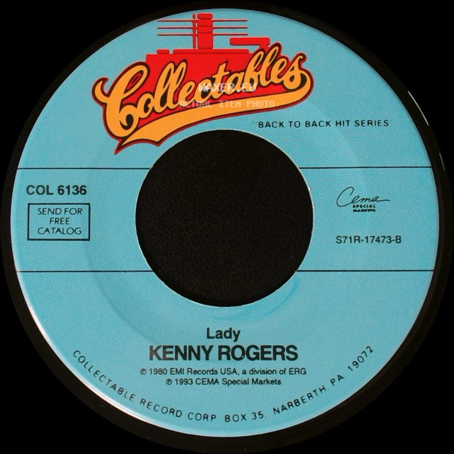 Kenny Rogers - You Decorated My Life / Lady side B