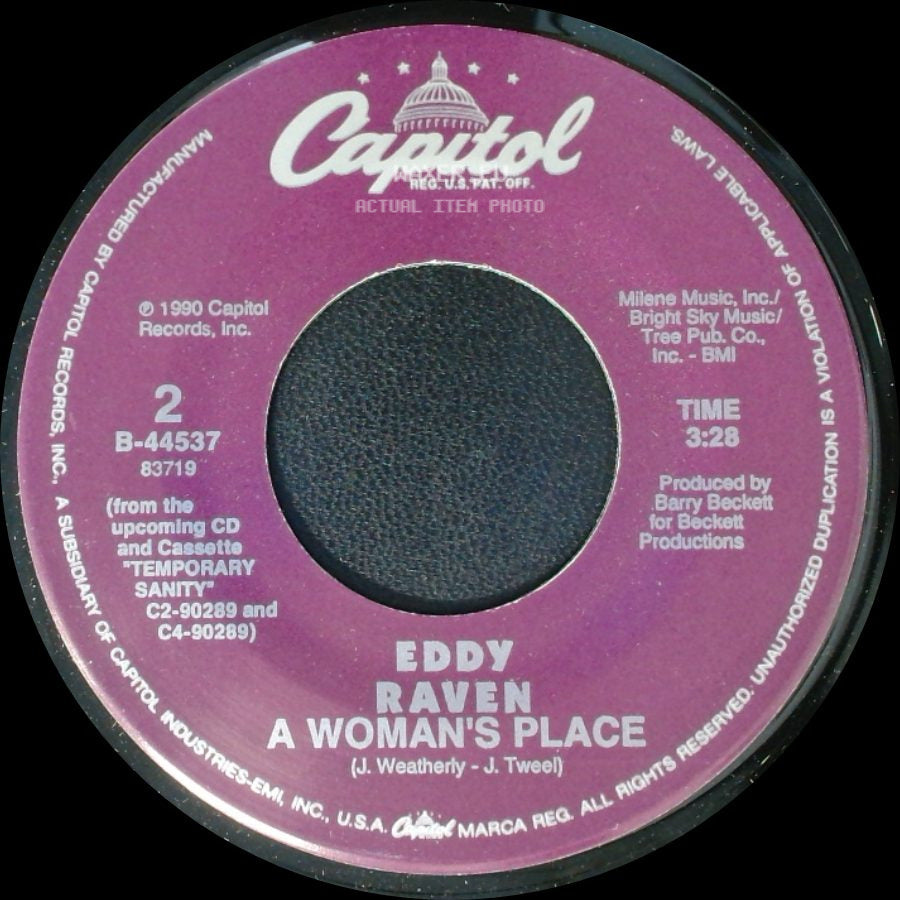 Eddy Raven - Island / A Woman's Place side B