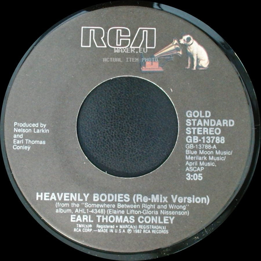 Earl Thomas Conley - Heavenly Bodies (Re-Mix Version) / Somewhere Between Right And Wrong side A