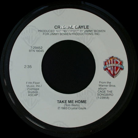 Crystal Gayle - Take Me Home / The Sound Of Goodbye side A