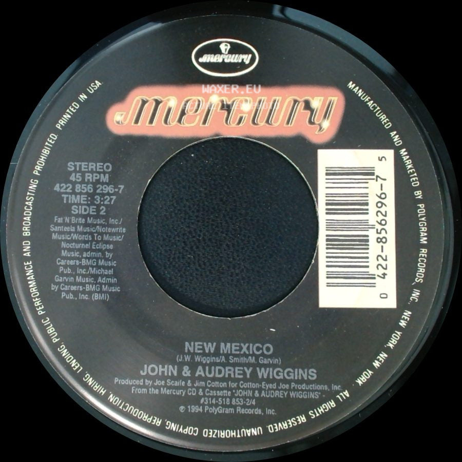John & Audrey Wiggins - She's In The Bedroom Crying / New Mexico side B