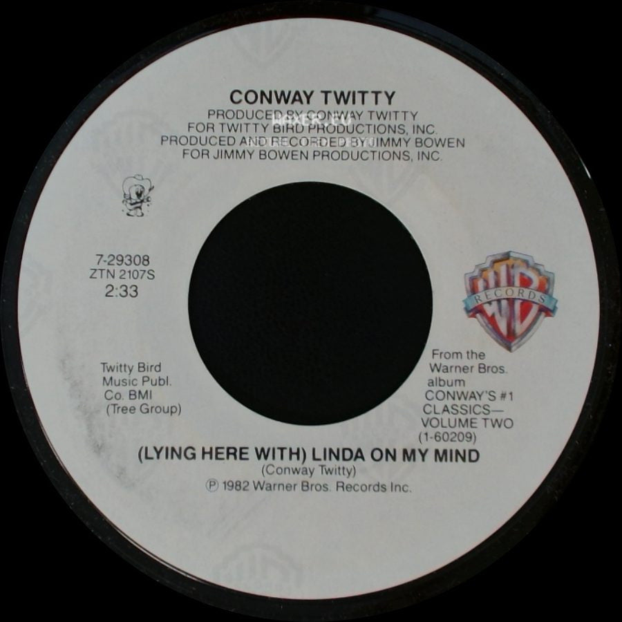 Conway Twitty - Somebody's Needin' Somebody / (Lying Here With) Linda On My Mind side B
