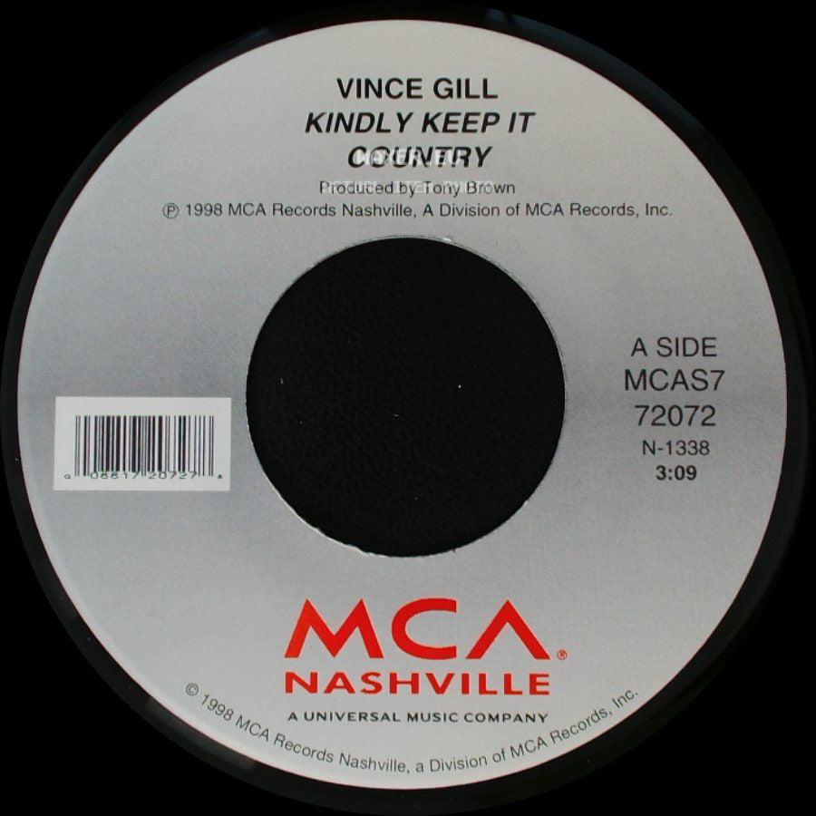 Vince Gill - Kindly Keep It Country / I Never Really Knew You side A